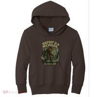 Bigfoot Is In Michigan Kids Hoodie thumb 0