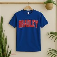 Bradley Il Illinois Varsity Style Usa Vintage Sports Cute Gift T-Shirt thumb 2