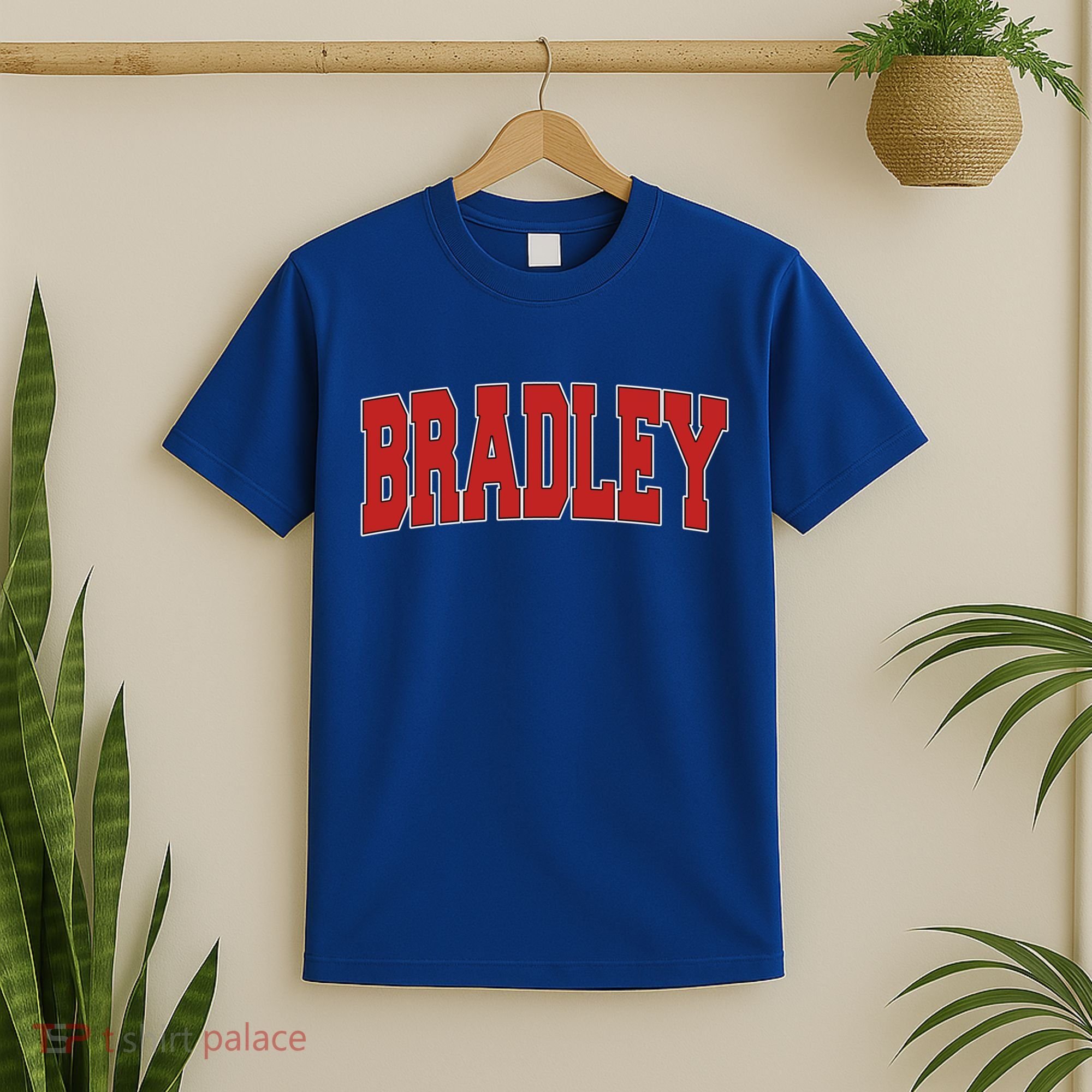 Bradley Il Illinois Varsity Style Usa Vintage Sports Cute Gift T-Shirt