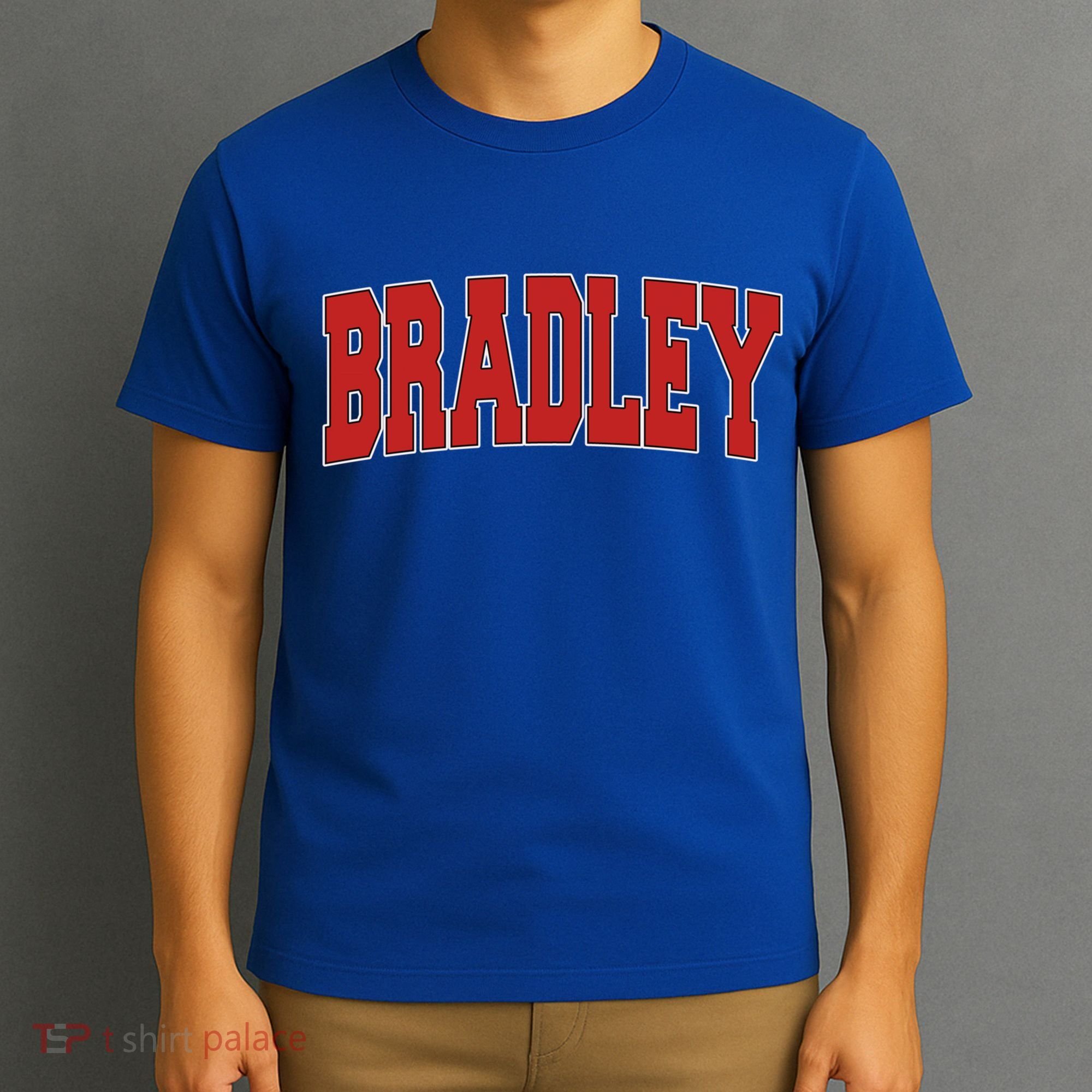 Bradley Il Illinois Varsity Style Usa Vintage Sports Cute Gift T-Shirt