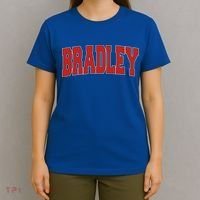 Bradley Il Illinois Varsity Style Usa Vintage Sports Cute Gift T-Shirt thumb 4