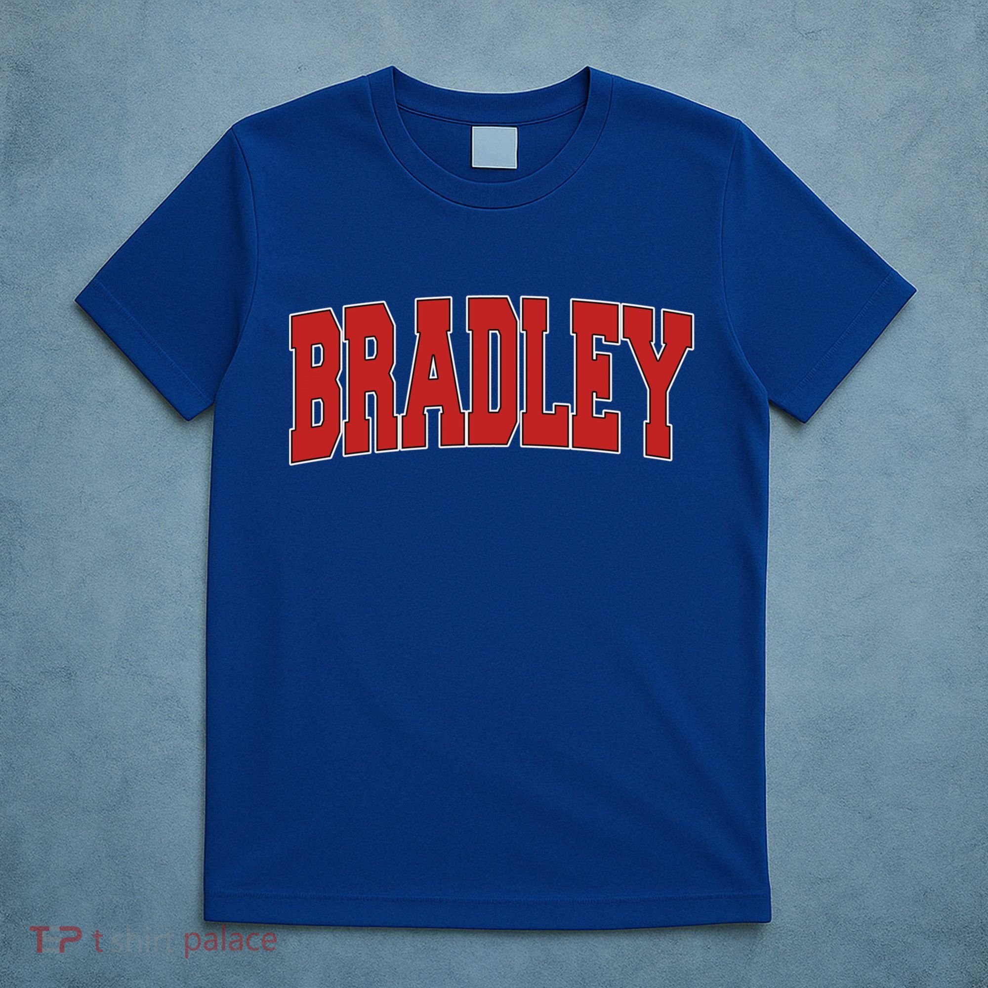 Bradley Il Illinois Varsity Style Usa Vintage Sports Cute Gift T-Shirt