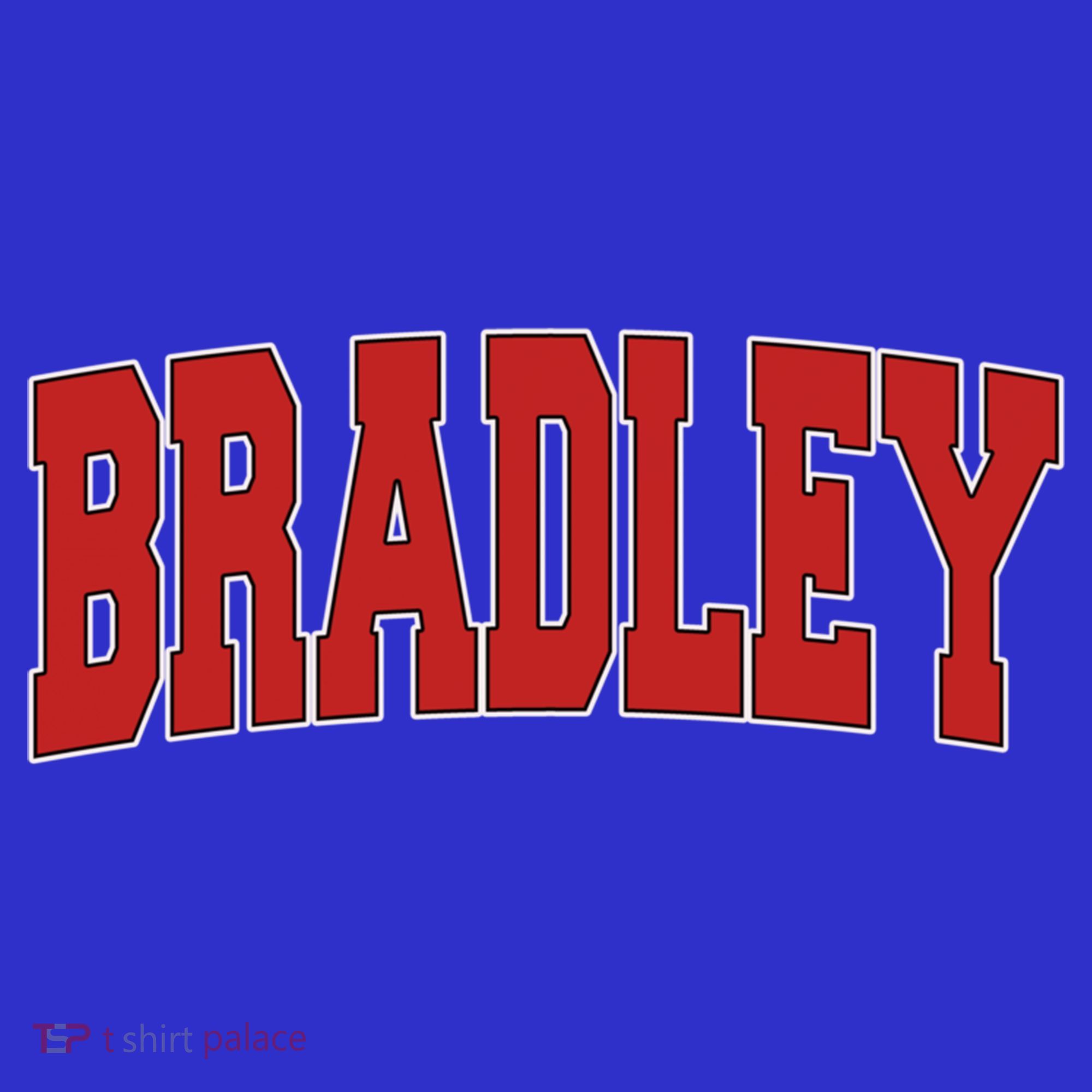 Bradley Il Illinois Varsity Style Usa Vintage Sports Cute Gift T-Shirt