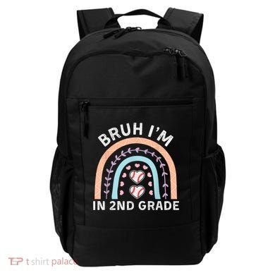 Bruh IM In 2nd Grade Back To School 2nd Grade Baseball Backpack