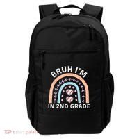 Bruh IM In 2nd Grade Back To School 2nd Grade Baseball Backpack thumb 0