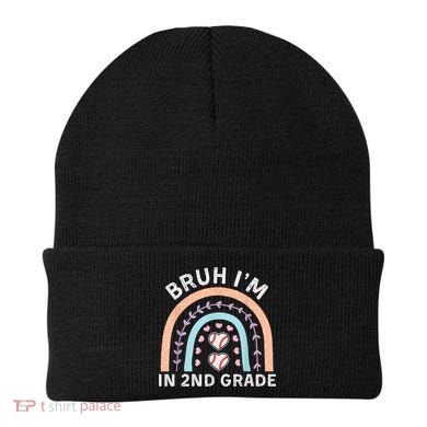 Bruh IM In 2nd Grade Back To School 2nd Grade Baseball Beanie