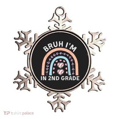 Bruh IM In 2nd Grade Back To School 2nd Grade Baseball Ornament