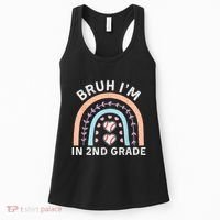 Bruh IM In 2nd Grade Back To School 2nd Grade Baseball Women's Tank Top thumb 0