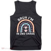 Bruh IM In 2nd Grade Back To School 2nd Grade Baseball Tank Top thumb 0
