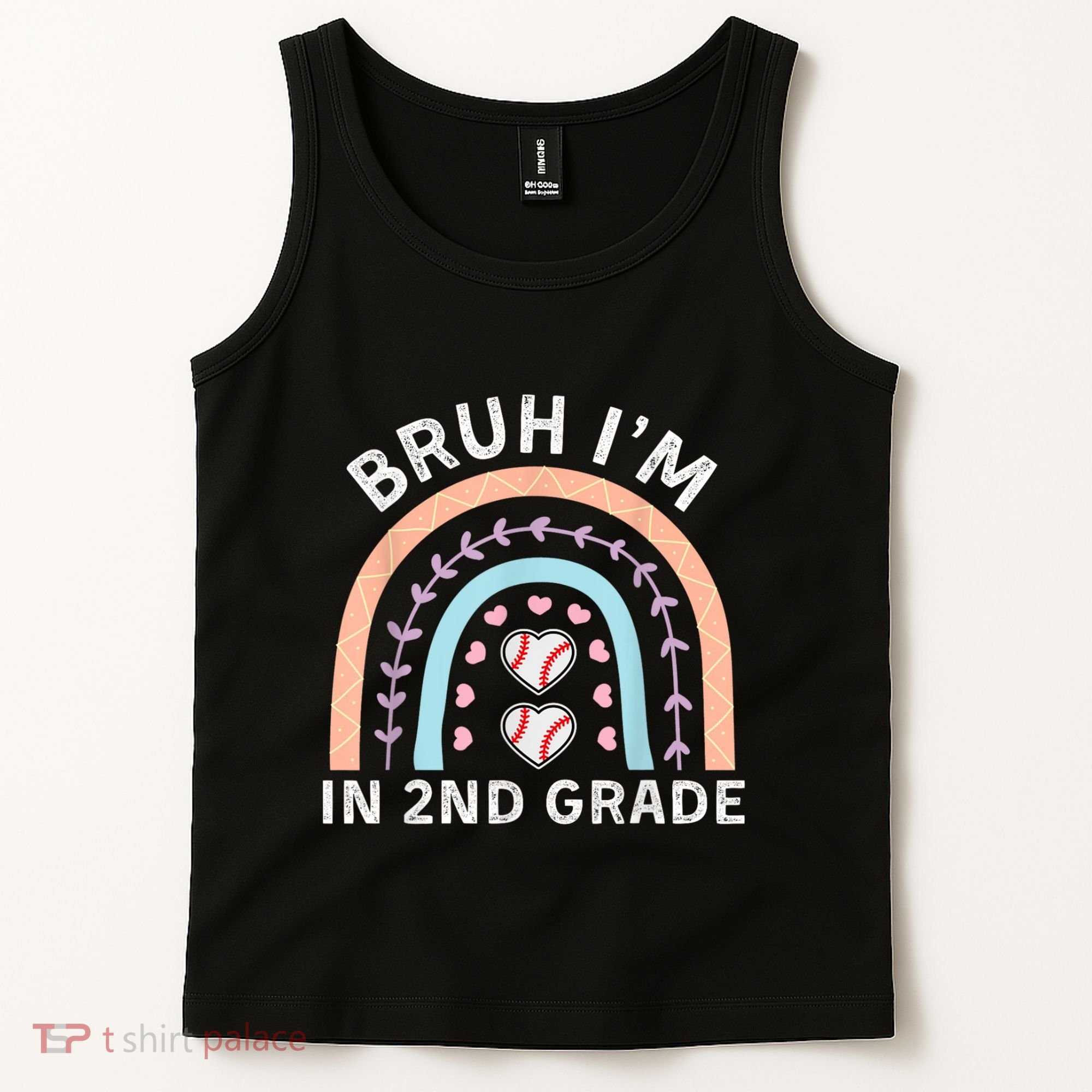 Bruh IM In 2nd Grade Back To School 2nd Grade Baseball Tank Top