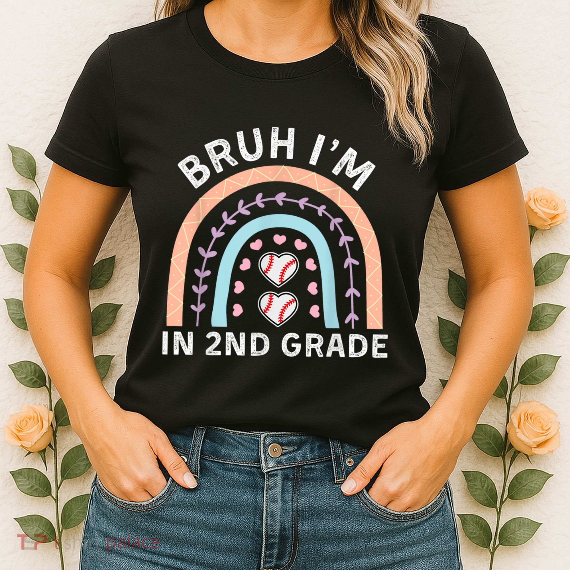 Bruh IM In 2nd Grade Back To School 2nd Grade Baseball Women's T-Shirt