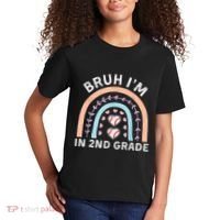 Bruh IM In 2nd Grade Back To School 2nd Grade Baseball Kids T-Shirt thumb 2