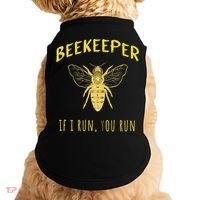 Beekeeper If I Run You Run Funny Beekeeping Lovers Doggie Tank thumb 0