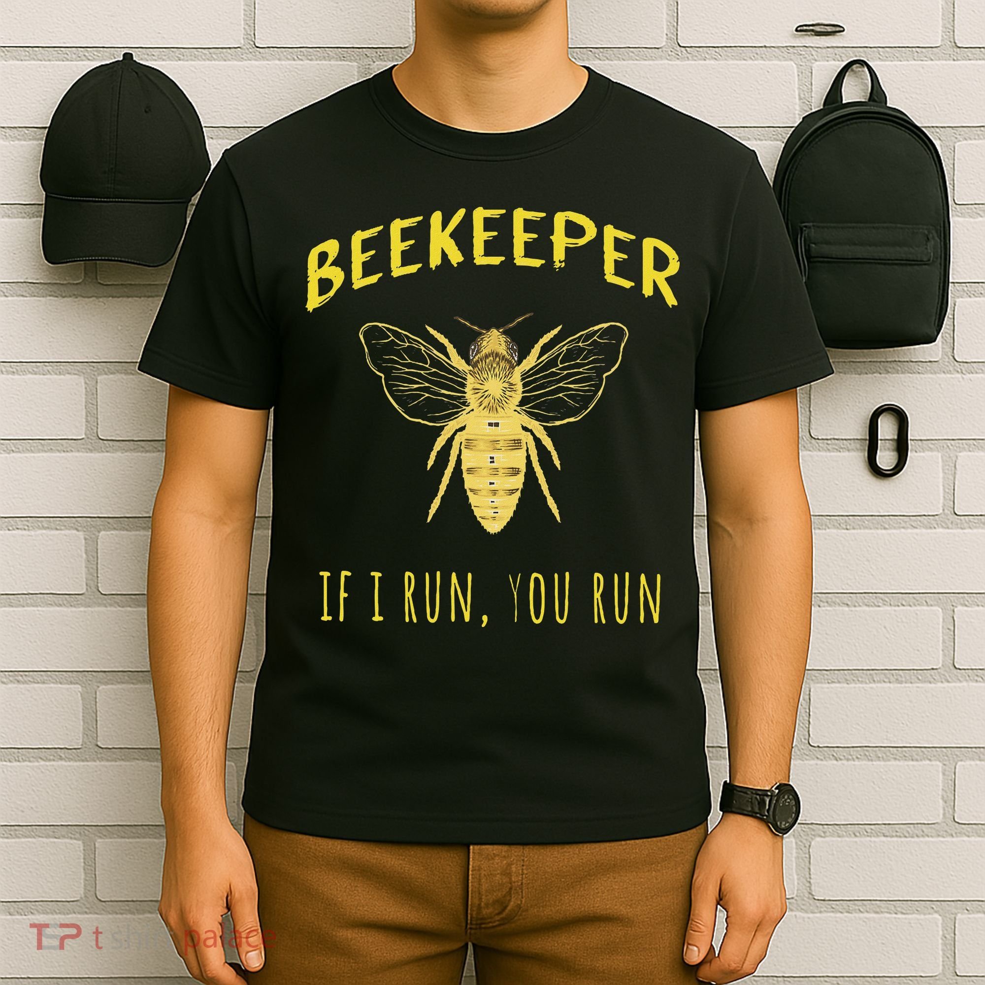Beekeeper If I Run You Run Funny Beekeeping Lovers T-Shirt