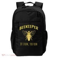 Beekeeper If I Run You Run Funny Beekeeping Lovers Backpack thumb 0