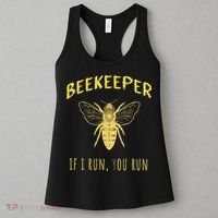 Beekeeper If I Run You Run Funny Beekeeping Lovers Women's Tank Top thumb 3