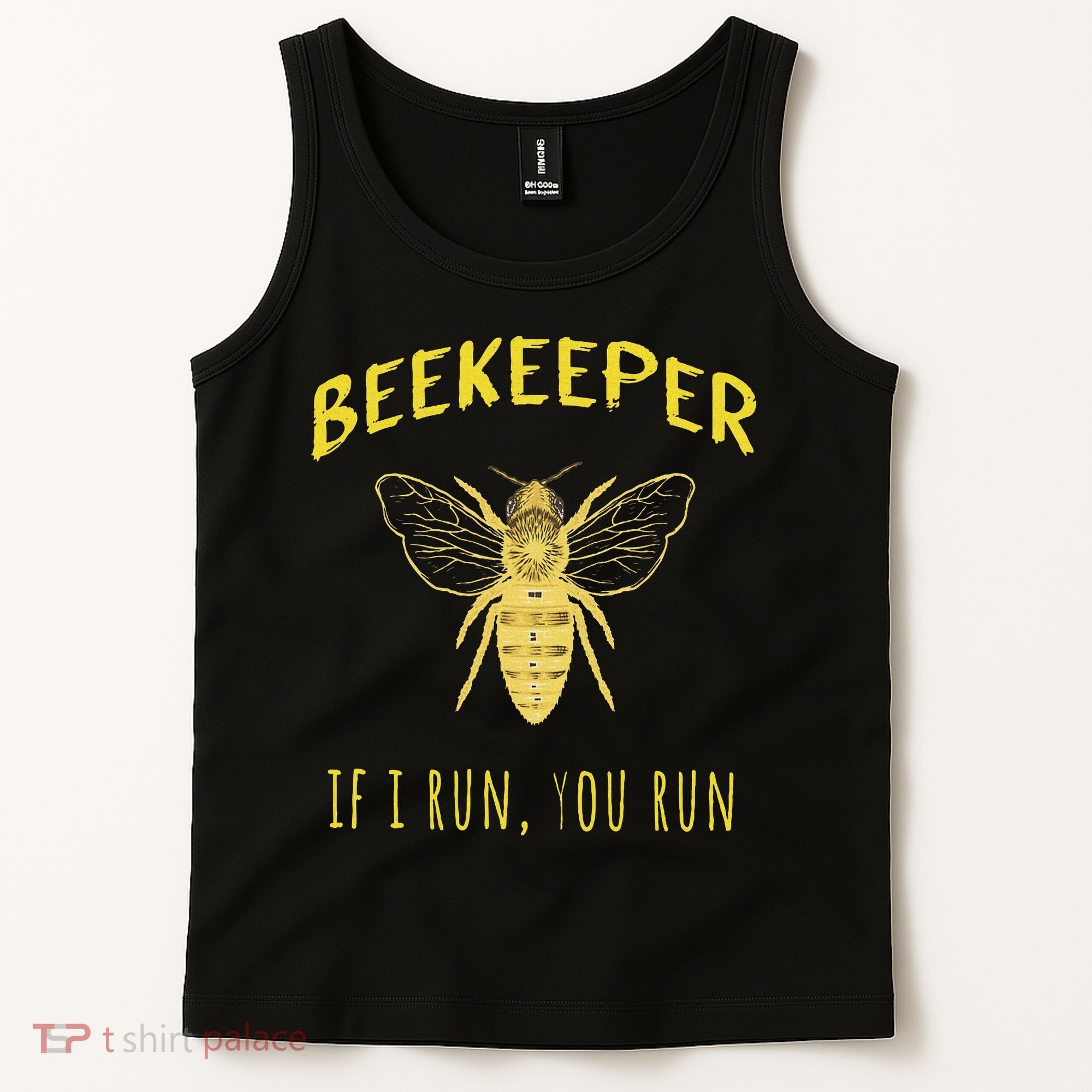 Beekeeper If I Run You Run Funny Beekeeping Lovers Tank Top