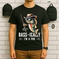 Bass Ically IM A Pro Bass Fishing Apparel For T-Shirt thumb 6