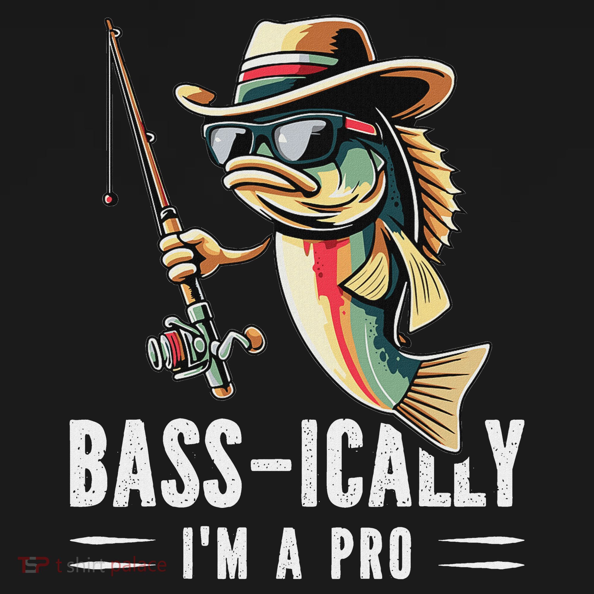 Bass Ically IM A Pro Bass Fishing Apparel For Women's Hoodie