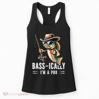 Bass Ically IM A Pro Bass Fishing Apparel For Women's Tank Top thumb 0