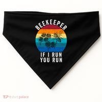 Beekeeper If I Run You Run Honeybees Apiculture Bee Keeper Beekeeping Bee Lovers USA-Made Doggie Bandana thumb 0