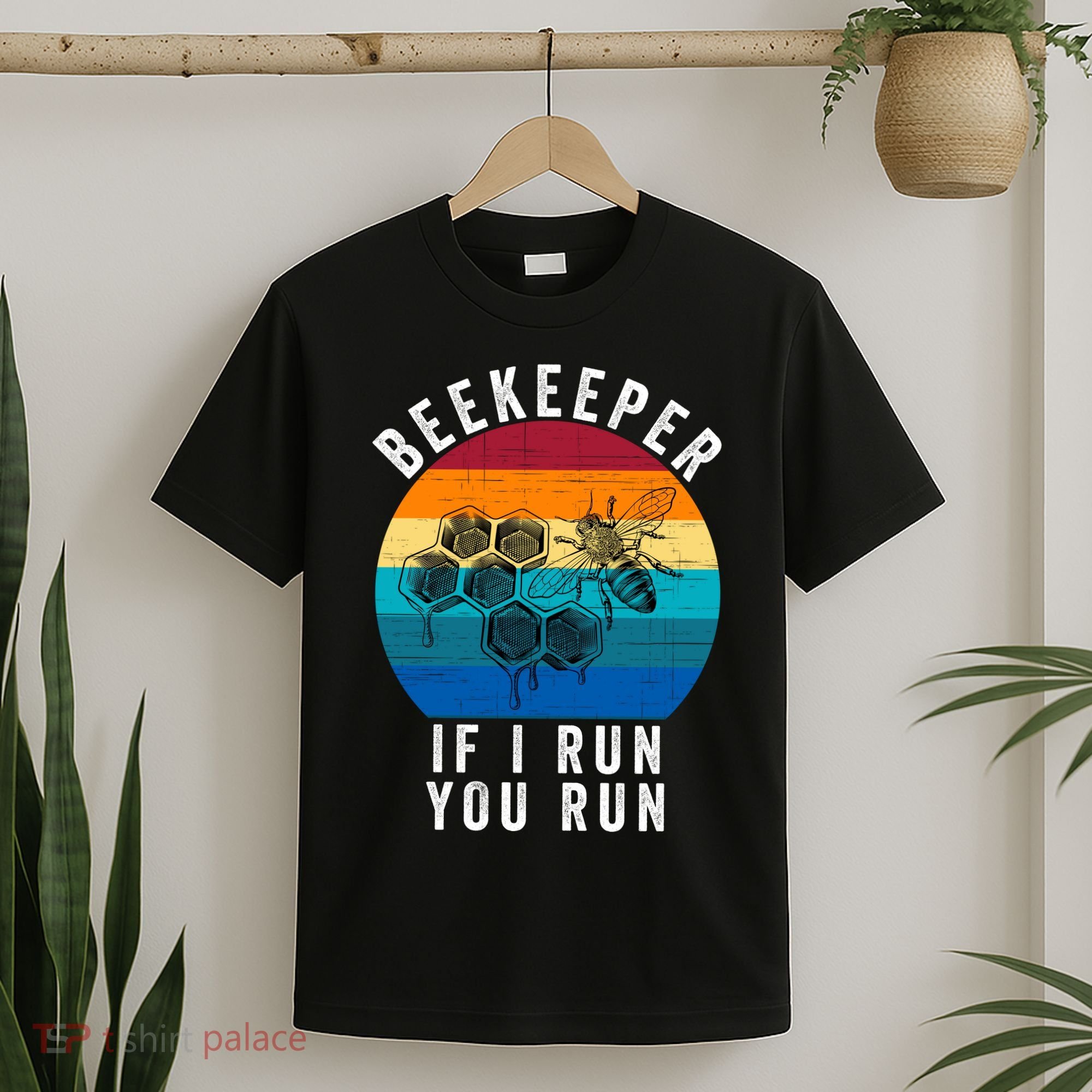 Beekeeper If I Run You Run Honeybees Apiculture Bee Keeper Beekeeping Bee Lovers T-Shirt
