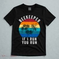 Beekeeper If I Run You Run Honeybees Apiculture Bee Keeper Beekeeping Bee Lovers T-Shirt thumb 5