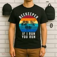 Beekeeper If I Run You Run Honeybees Apiculture Bee Keeper Beekeeping Bee Lovers T-Shirt thumb 6