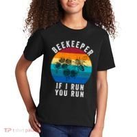 Beekeeper If I Run You Run Honeybees Apiculture Bee Keeper Beekeeping Bee Lovers Kids T-Shirt thumb 2