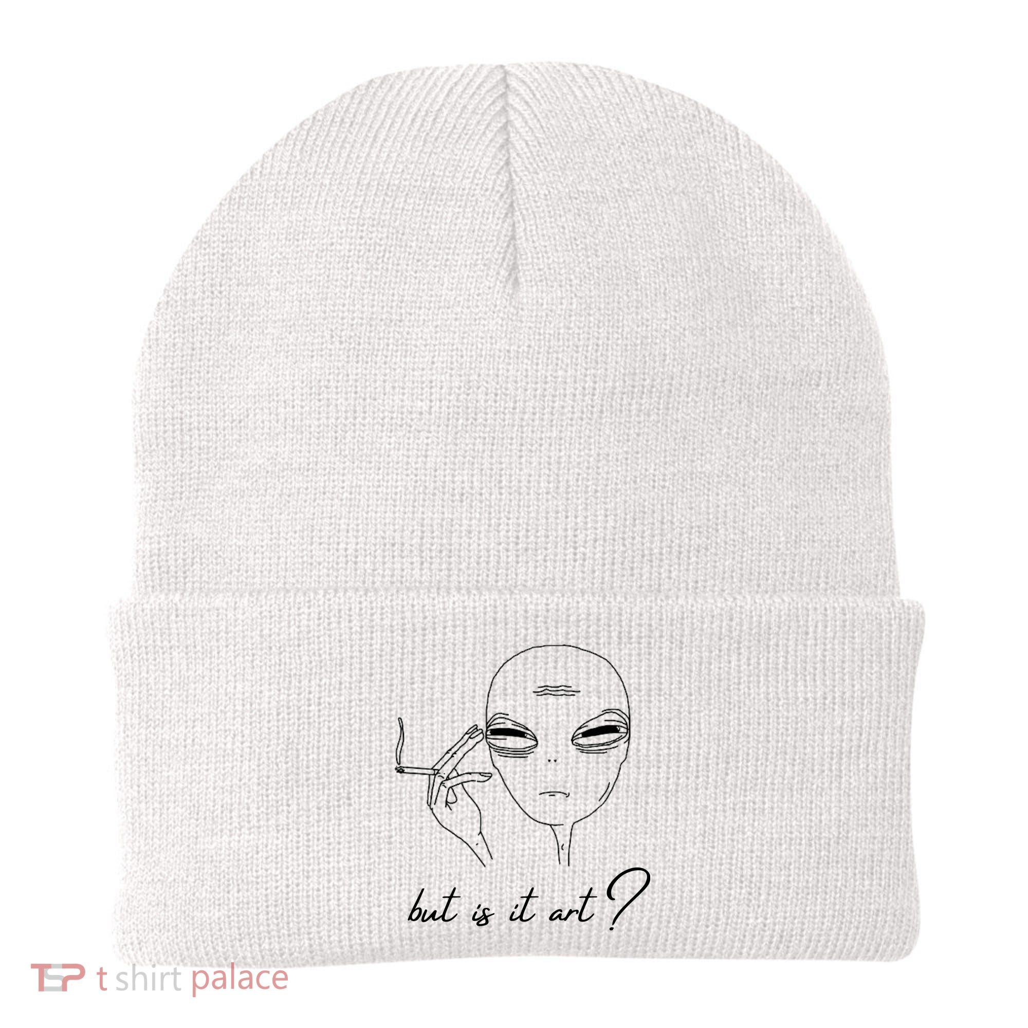 But Is It Art? Funny Smoking Alien Beanie