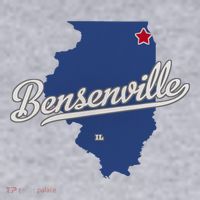 Bensenville Illinois Il Map Women's Sweatshirt thumb 2