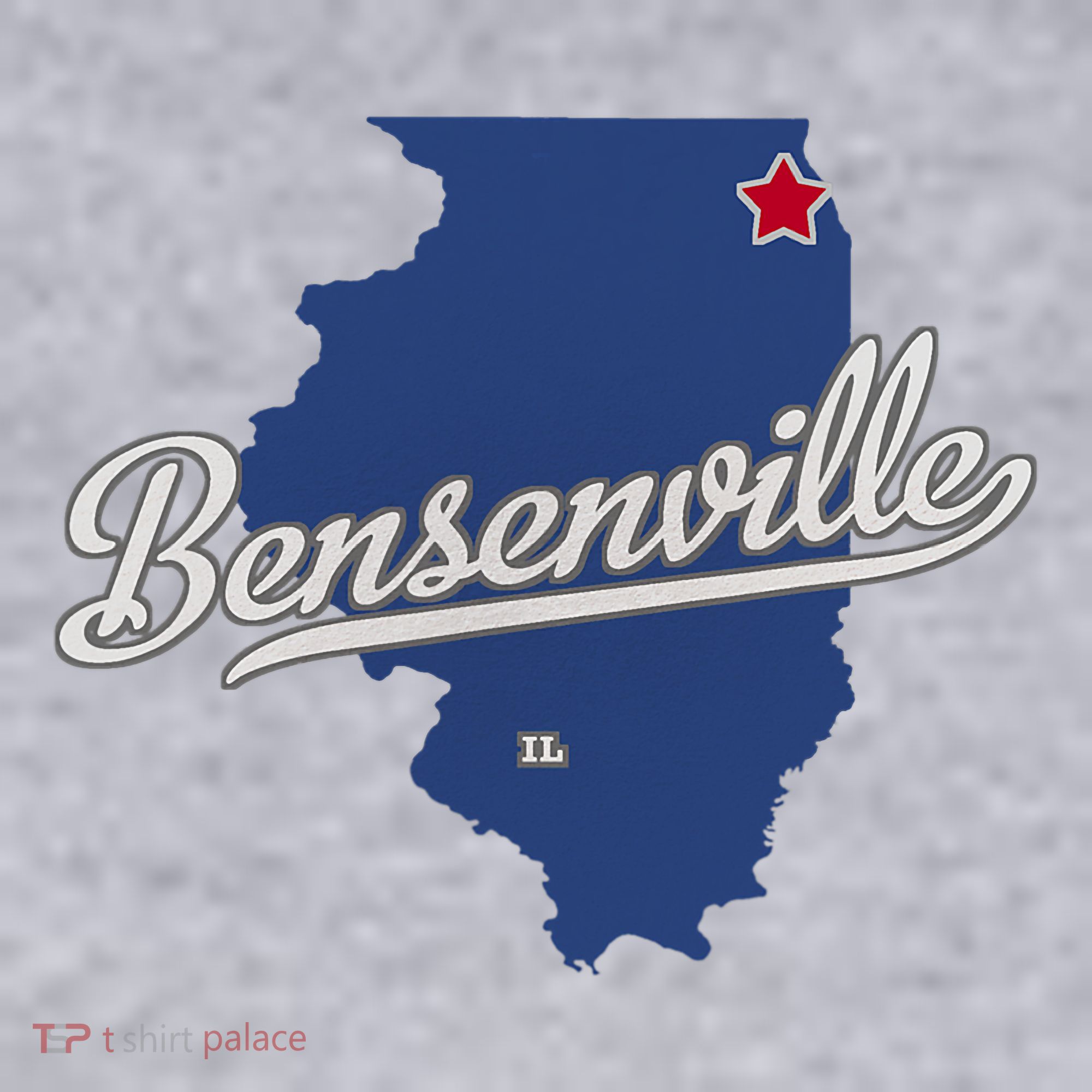 Bensenville Illinois Il Map Women's Sweatshirt