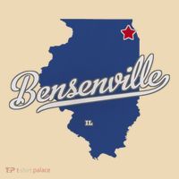 Bensenville Illinois Il Map Tote Bag thumb 4