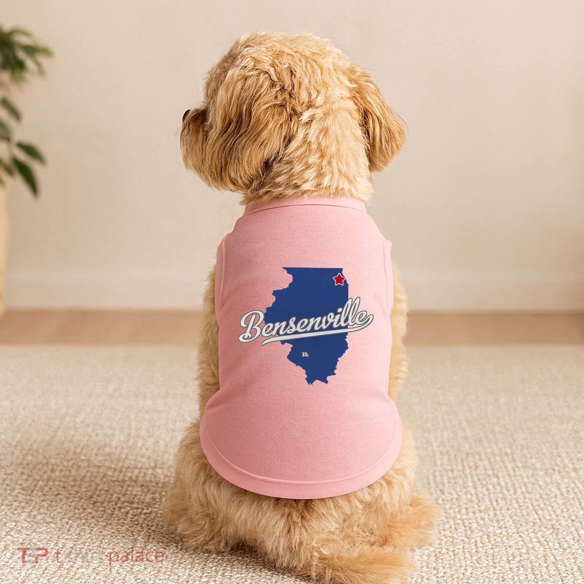 Bensenville Illinois Il Map Doggie Tank
