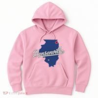 Bensenville Illinois Il Map Hoodie thumb 0