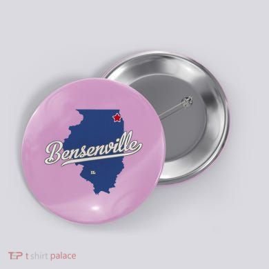 Bensenville Illinois Il Map Button
