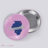 Bensenville Illinois Il Map Button thumb 0