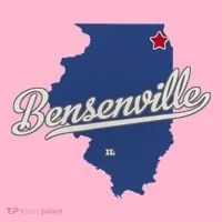 Bensenville Illinois Il Map Coaster thumb 2
