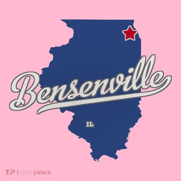 Bensenville Illinois Il Map Coaster