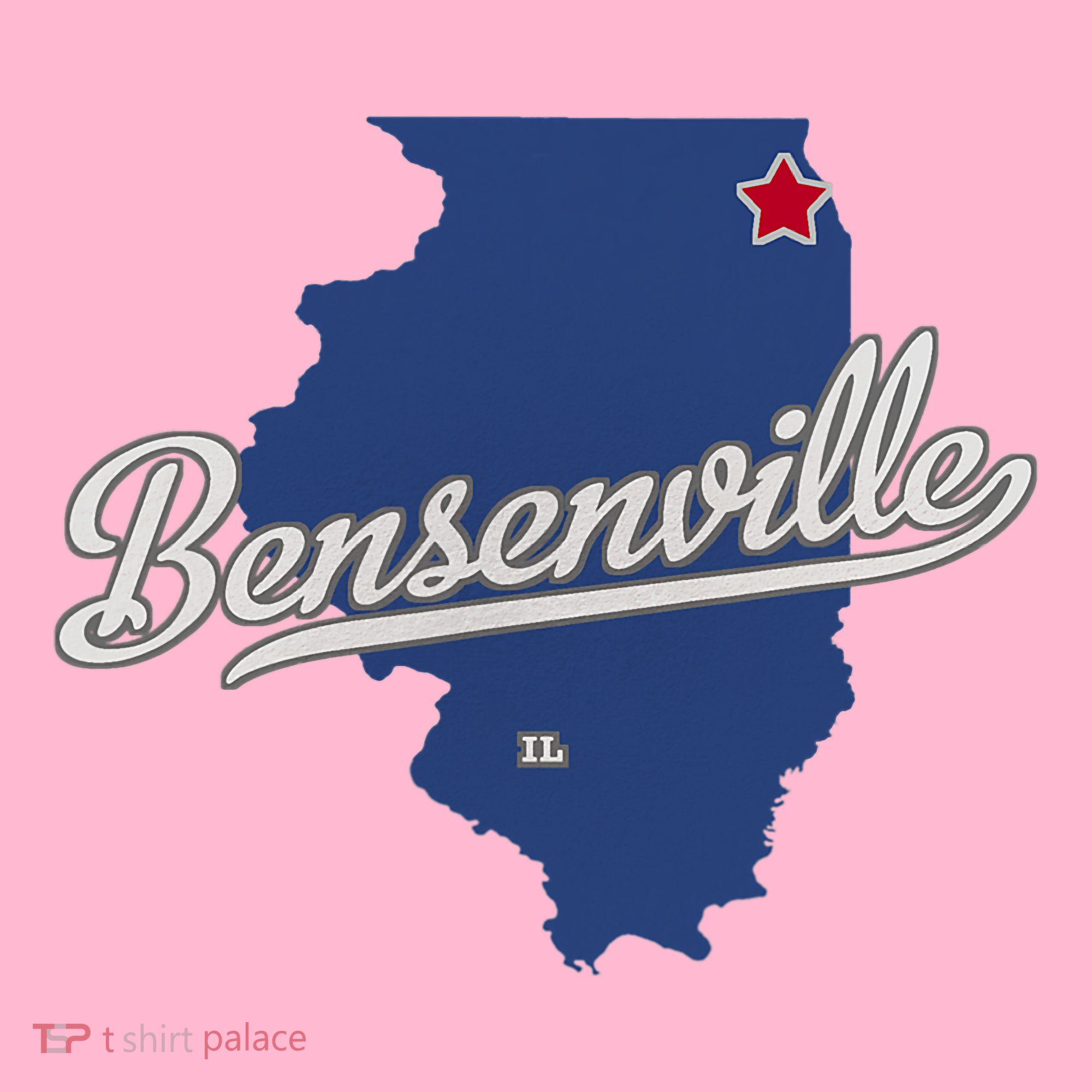 Bensenville Illinois Il Map Baby Bodysuit