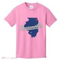 Bensenville Illinois Il Map Kids T-Shirt thumb 0