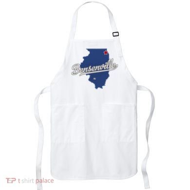 Bensenville Illinois Il Map Apron