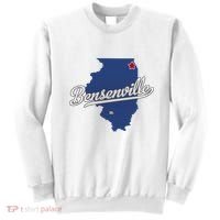 Bensenville Illinois Il Map Sweatshirt thumb 0