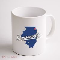 Bensenville Illinois Il Map Coffee Mug thumb 1