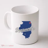 Bensenville Illinois Il Map Coffee Mug thumb 0
