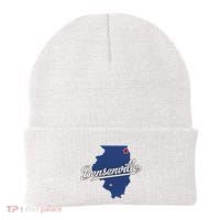Bensenville Illinois Il Map Beanie thumb 0