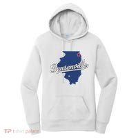 Bensenville Illinois Il Map Women's Hoodie thumb 0