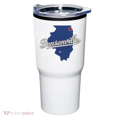 Bensenville Illinois Il Map Tumbler