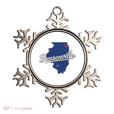 Bensenville Illinois Il Map Ornament
