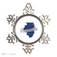Bensenville Illinois Il Map Ornament thumb 0